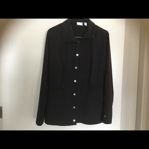 Chico’s black Zenergy  Pantsuit SZ 2